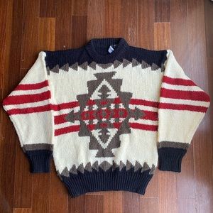 Vintage | Western Acrylic Crewneck Sweater